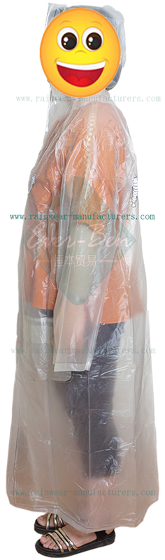 China clear poncho raincoat factory-womens plastic raincoats
